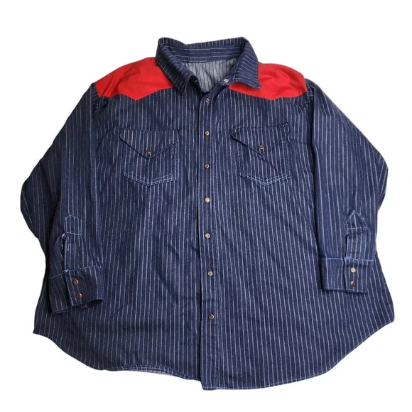 Lee West Cal .45 Snap Button Shirt Jacket Size 3XL - Picture 1 of 13